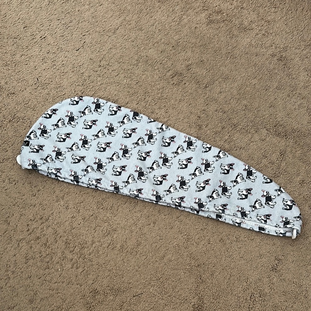 Bulldog Hair Towel. Super Absorbent Hair Drying Towel Quick Dry